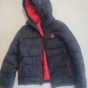 Spyder Puffer Coat Youth Size 7/8 (Water Resistent/Hooded)
